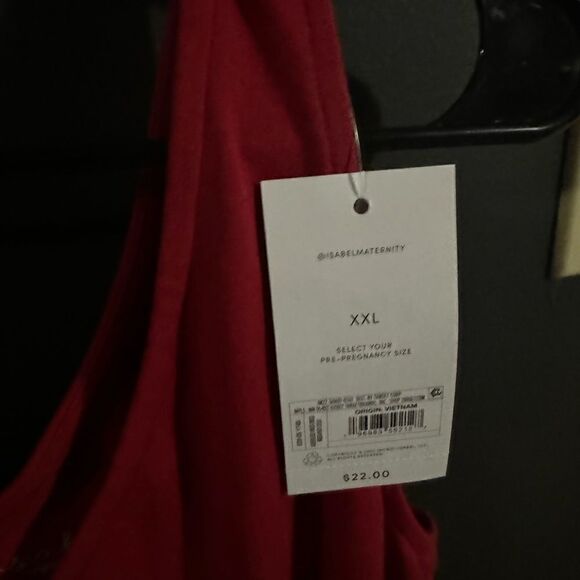 Isabel Maternity by Ingrid & Isabel Red Bodycon Maternity Dress XXL NWT - Picture 8 of 10